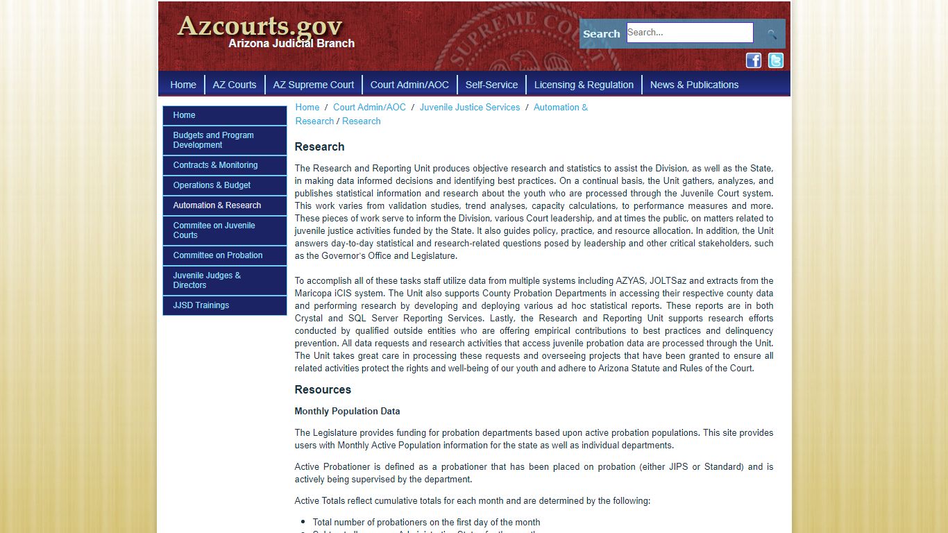 Research & Reporting - Arizona Judicial Branch